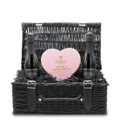 Chocolate And Prosecco 'Love' Small Wicker Gift Hamper