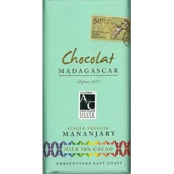 Chocolat Madagascar, Mananjary, 50% Milk Chocolate Bar