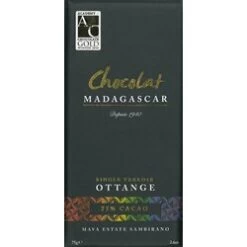 Chocolat Madagascar, Ottange, 75% Dark Chocolate Bar