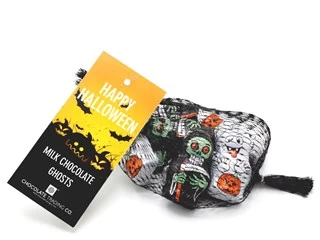 Chocolate Mini Ghosts Gift Net - Image 2