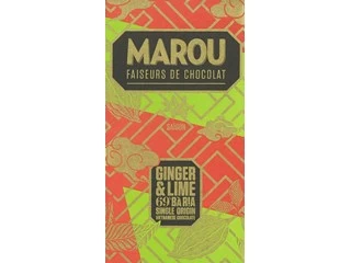 Marou, Ba Ria, Ginger & Lime, 69% Dark Chocolate Bar - Image 2