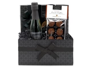 French Chocolate Truffles & Prosecco Mini Gift Hamper - Image 2