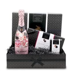 Summer Fruits, Chocolate And Rose Cava Small Gift Hamper