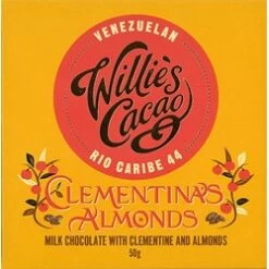 Willie's, Clementina's Almonds, 44% Milk Chocolate Bar