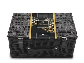 Christmas Chocolate And Champagne Large Wicker Gift Hamper - Image 2