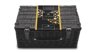 Christmas Chocolate And Champagne Large Wicker Gift Hamper - Image 3