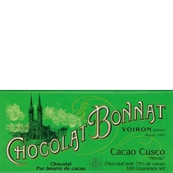 Bonnat, Cacao Cusco, 75% Dark Chocolate Bar
