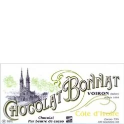Bonnat, Cote D'Ivoire, 75% Dark Chocolate Bar