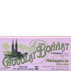 Bonnat, Madagascar, 100% Criollo, 75% Dark Chocolate Bar