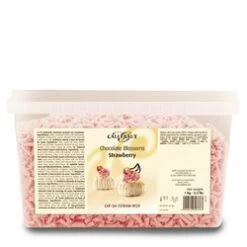 Callebaut Strawberry Chocolate Blossoms (curls)