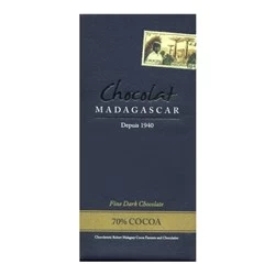 Chocolat Madagascar, 70% Dark Chocolate Bar
