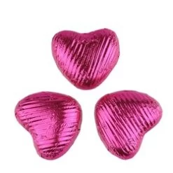 Fuchsia Pink Chocolate Hearts