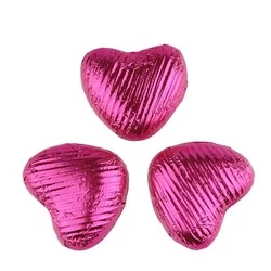Fuchsia Pink Chocolate Hearts