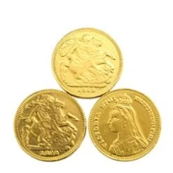 Gold Sovereign Chocolate Coins