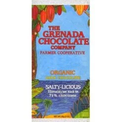 Grenada Chocolate Company, Salty-Licious 71% Dark Chocolate Bar