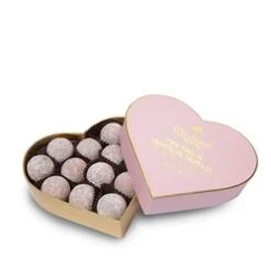 Pink Marc De Champagne Truffle Heart Gift Box 200g