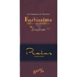 Pralus Fortissima, 80% Dark Chocolate Bar