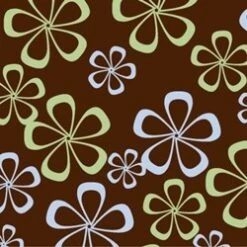 Abstract Flower, Chocolate Transfer Sheets X2