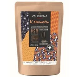 Valrhona Komuntu, 80% Dark Chocolate Chips 250g