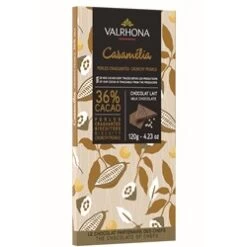 Valrhona Caramelia Crunchy Biscuit 36% Milk Chocolate Bar