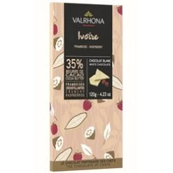 Valrhona Ivoire Raspberry White Chocolate Bar
