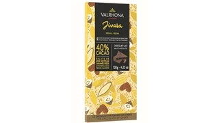 Valrhona Jivara Caramelised Pecan 40% Milk Chocolate Bar - Image 3