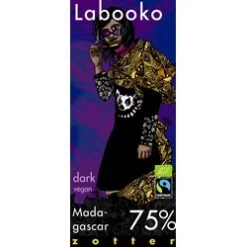 Zotter, Labooko Madagascar, 75% Dark Chocolate Bar